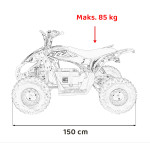 Elektrická Štvorkolka - Quad Dsert Storm Lift - čierna